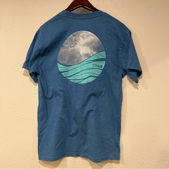 O'Neil Moon Vintage Wave Shirt Royal Blue Men’s Medium Short Sleeve RN#85773 EUC - Picture 5 of 7